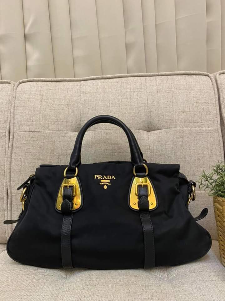prada bauletto tessuto