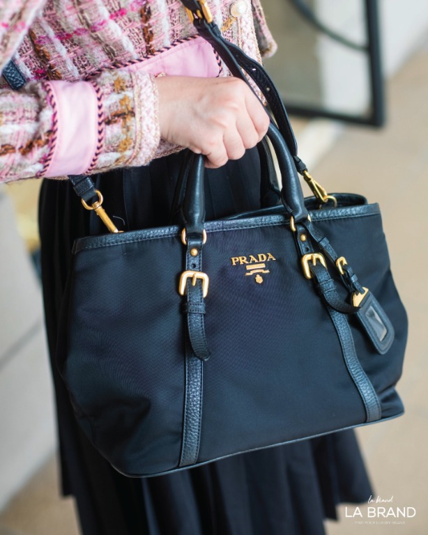 PRADA Tessuto Nylon Tote Black | FASHIONPHILE