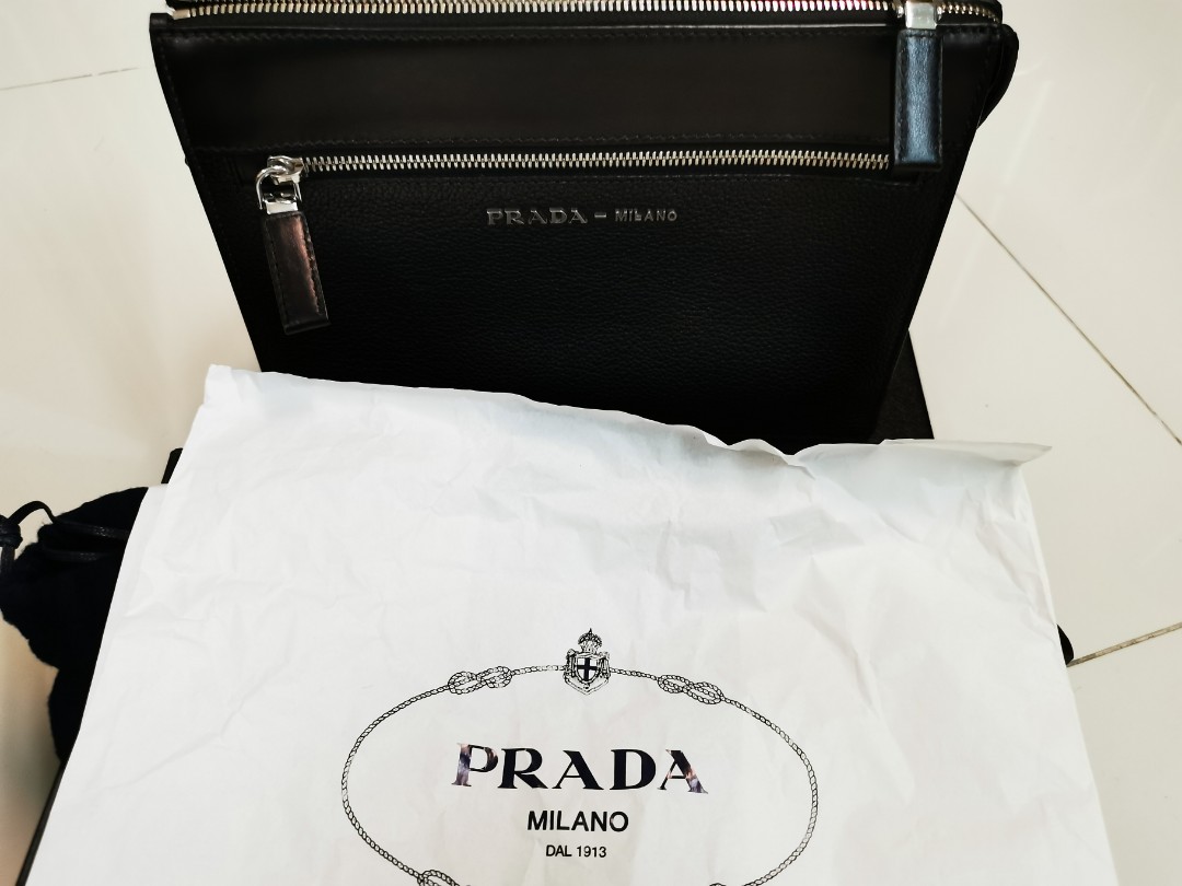 prada men clutch
