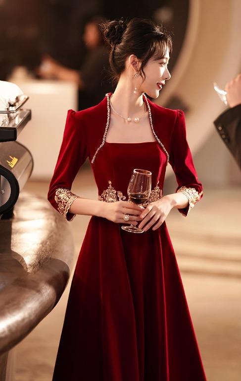 Cheongsam long dress hotsell