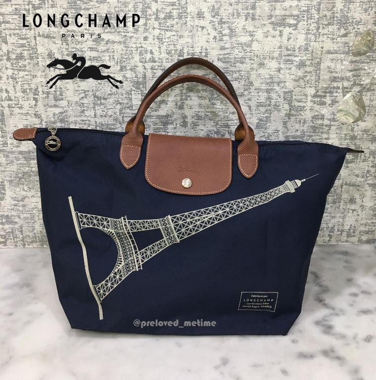 Longchamp le pliage hobo nylon, Fesyen Wanita, Tas & Dompet di Carousell