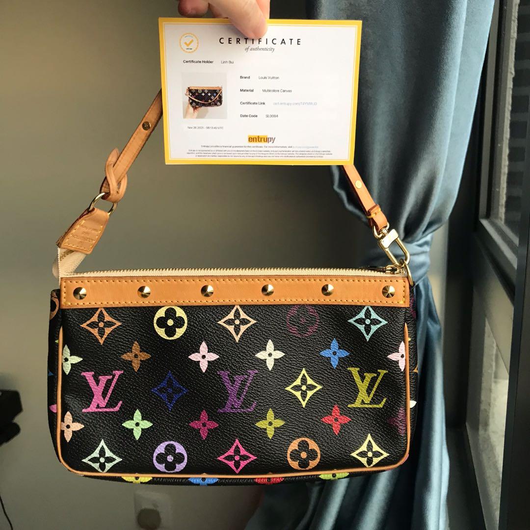 Louis Vuitton Vintage Multicolor Pochette, Luxury, Bags & Wallets on  Carousell