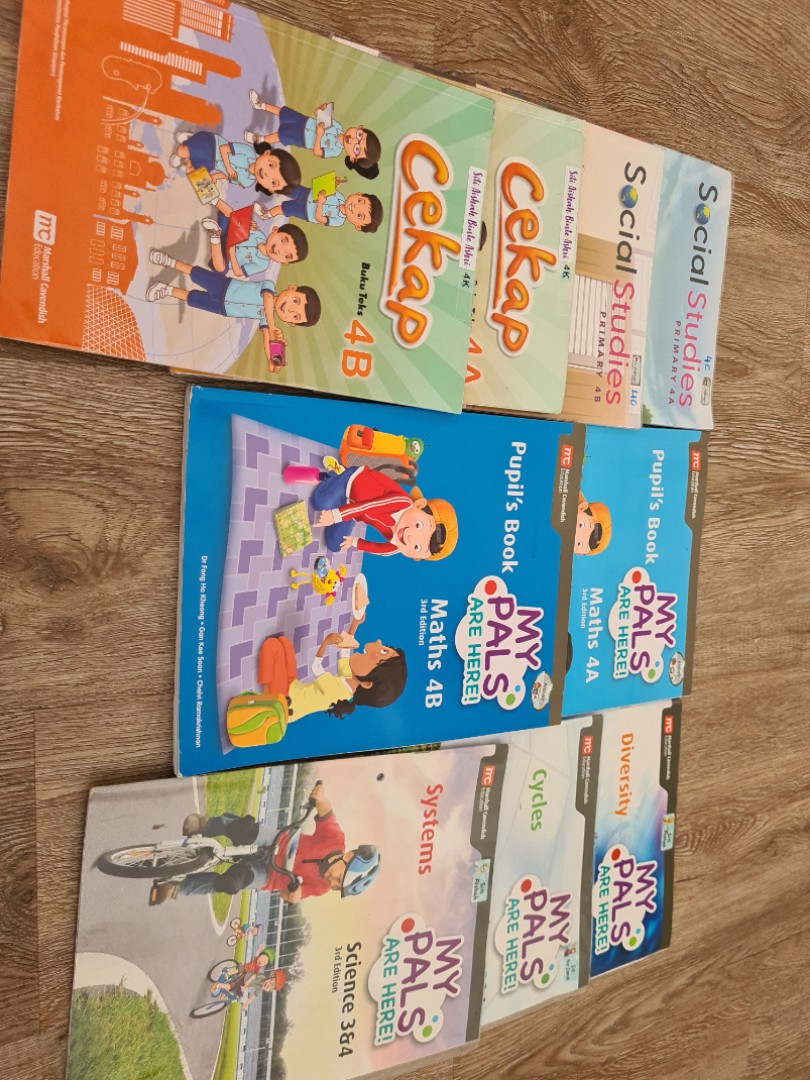 Primary 4 textbooks with Malay, Hobbies & Toys, Books & Magazines ...