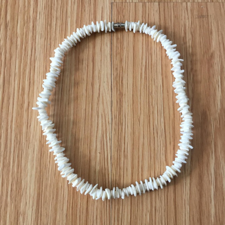 Puka Shell Necklace Boho Tropical Beach Surfer Jewelry, Women's Fashion, Jewelry & Organizers
