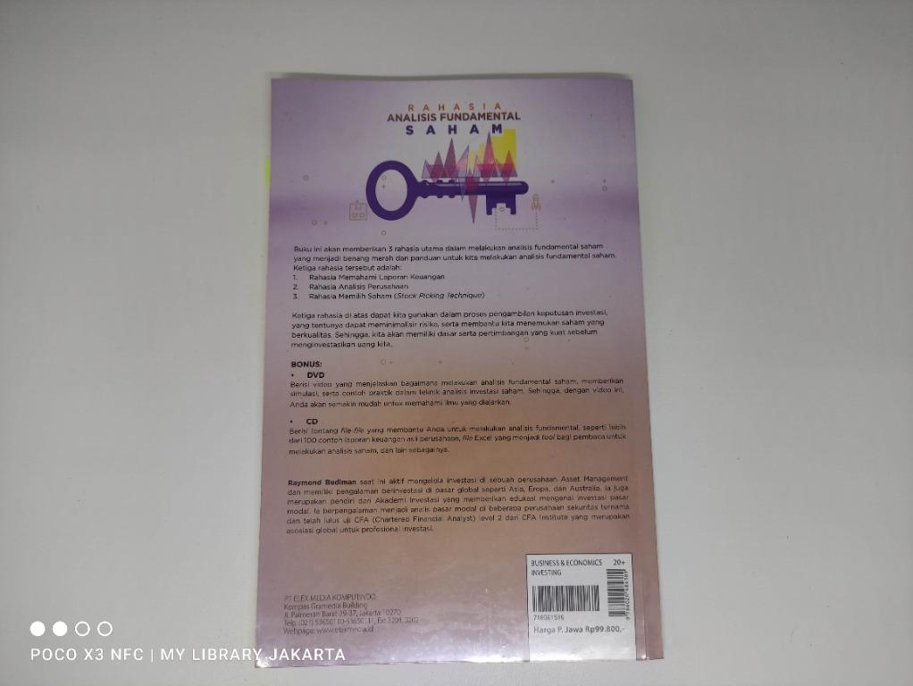Buku Rahasia Analisis Fundamental Saham Investasi Raymond Budiman