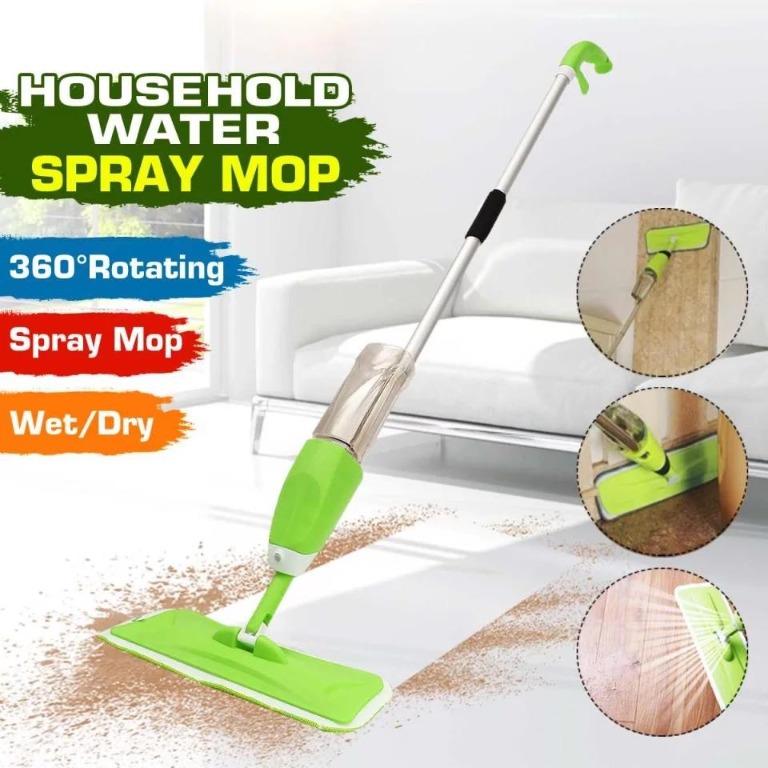 1/3PC Cleaning Cloth For Flat Mop Water Spray Household Floor Cleaner Mop Head 