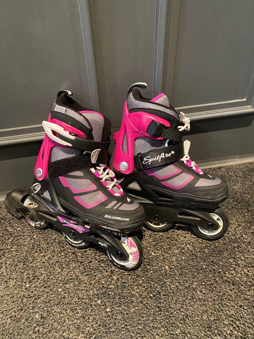 Rollerblade Spitfire with Adjustable Sizes for Kids, Sports Equipment