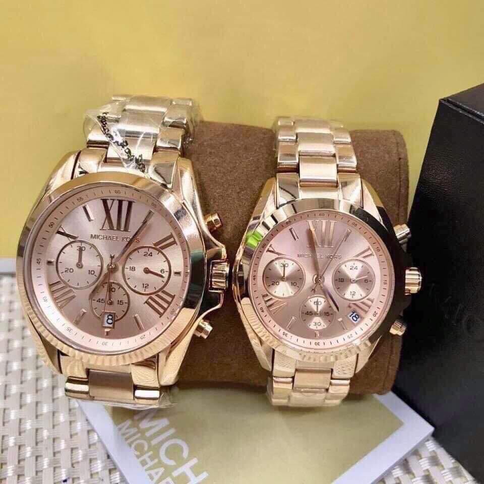 Rose gold couple Michael Kors Watch Luxury Watches on Carousell