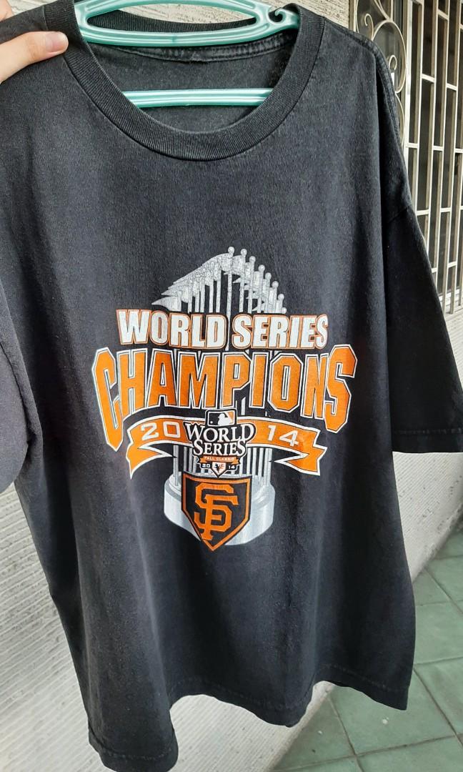 San Francisco Giants 2014 MLB World Series Champions Men's T-Shirt Size XL  Gray