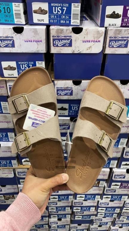Skechers Women s Relaxed Fit With Luxe Foam Taupe Black Women s