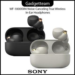 Sony WF-1000XM4 / WF1000XM4 WF 1000 XM4 Noise-Canceling True Wireless In-Ear Headphones ( Silver / Black)