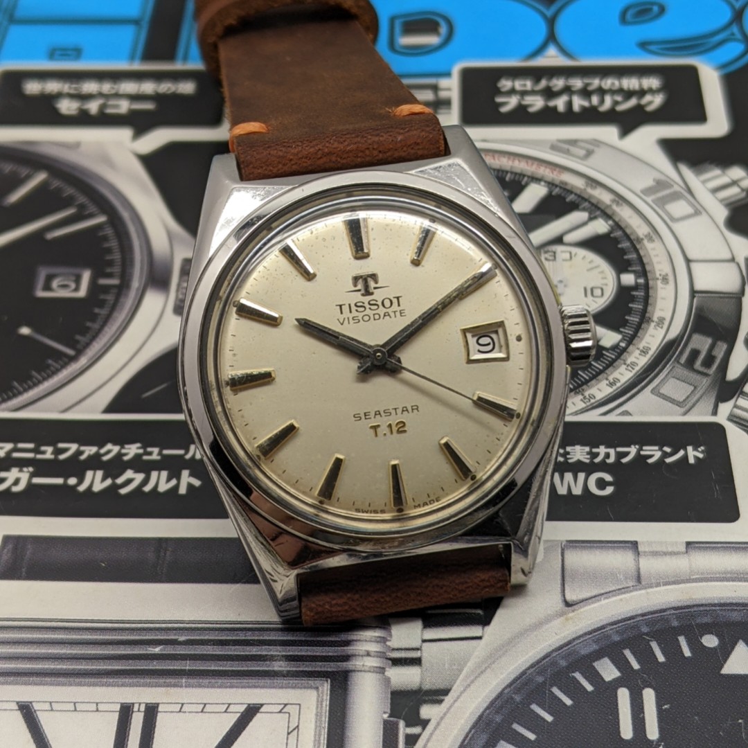 TISSOT VISODATE SEASTAR T.12 17 JEWELS HAND WINDING WATCH 1961 s