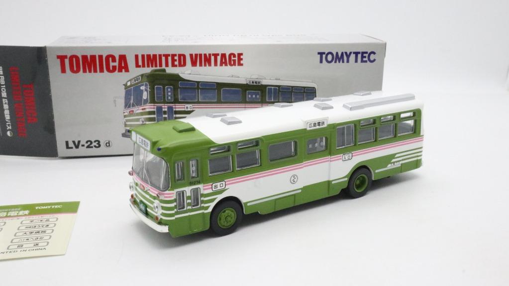 Minicar 1/64 TLV-23d Hino RB10 Type Hiroshima Dentetsu Bus (Green