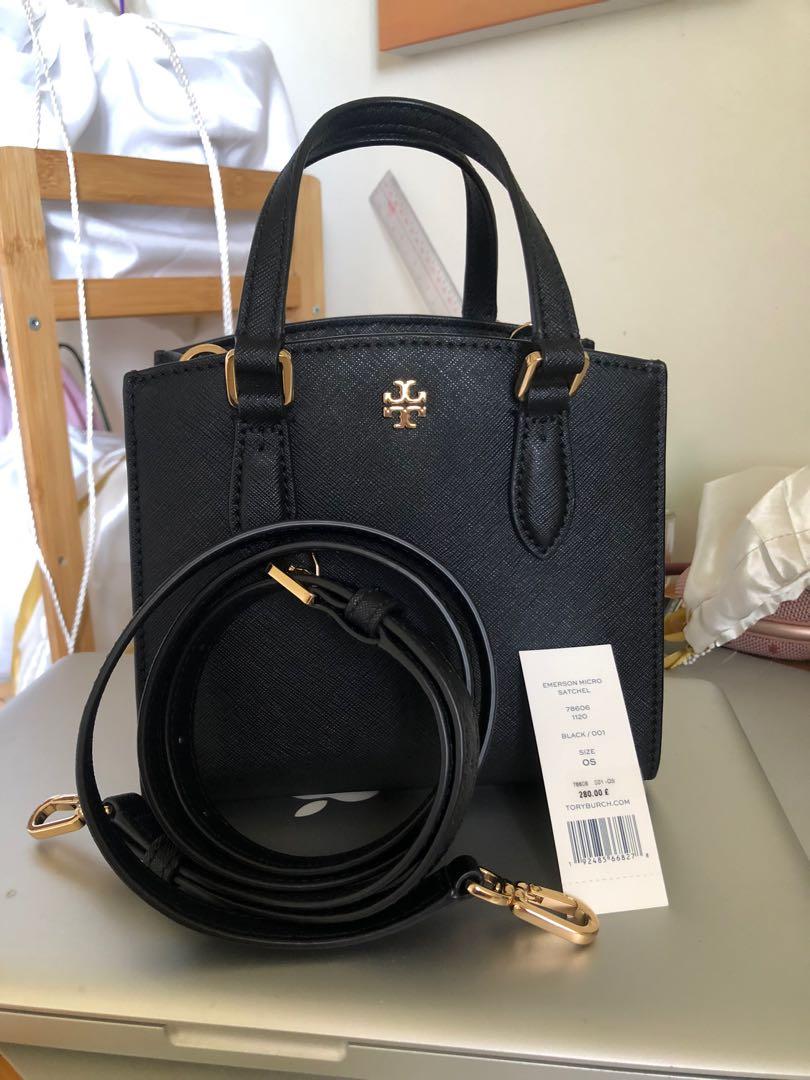 Tory Burch Emerson Micro Satchel, Luxury, Bags & Wallets on Carousell