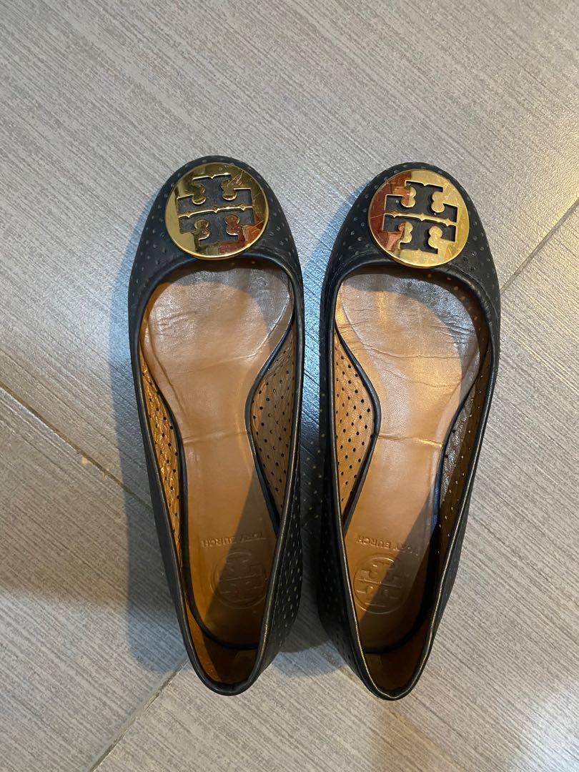 tory burch blue flats