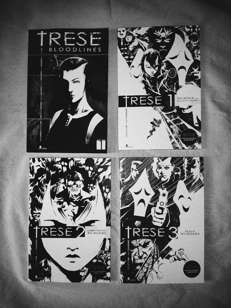 Trese Collection Books (Category: Storybooks) located in San Nicolas. Submitted by debbieden (Listing ID 1131240485, Image 2). Description: Brand New! Never used po talaga. Ireregalo po kasi sana yan kaso di lang natuloy. Message me for more details 😊 Trese Bloodlines Vol. 1 - P300* Trese 1: Murder on Balete Drive - P235* Trese 2: Unreported Murders - P235* Trese 3: Mass Murders - P325* *if individual purchase, additional P130 for shipping fee. 
