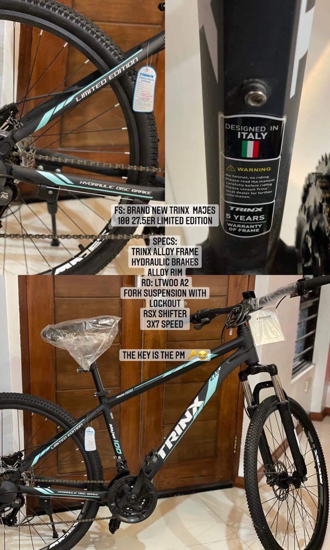 trinx m100 elite limited edition specs