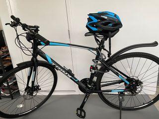 Trinx Free 2, Hybrid bike (disk breaks) with accessories.