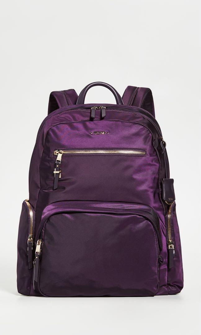 Tumi Voyageur Carson Backpack Maroon Women s Fashion Bags