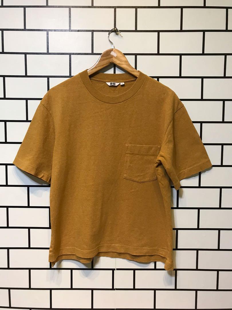 Uniqlo U Pocket Tee (Mustard), Men's 