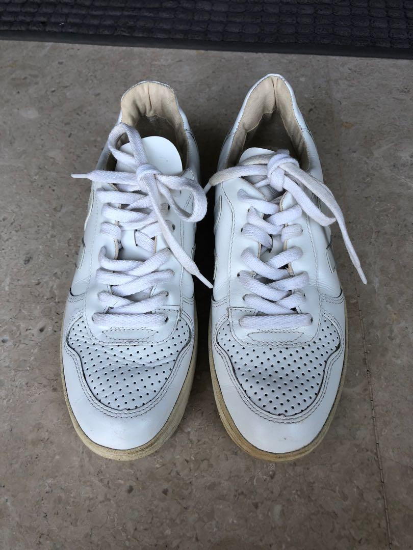 VEJA V 10 White Low Top Sneakers Trainers Women s Fashion