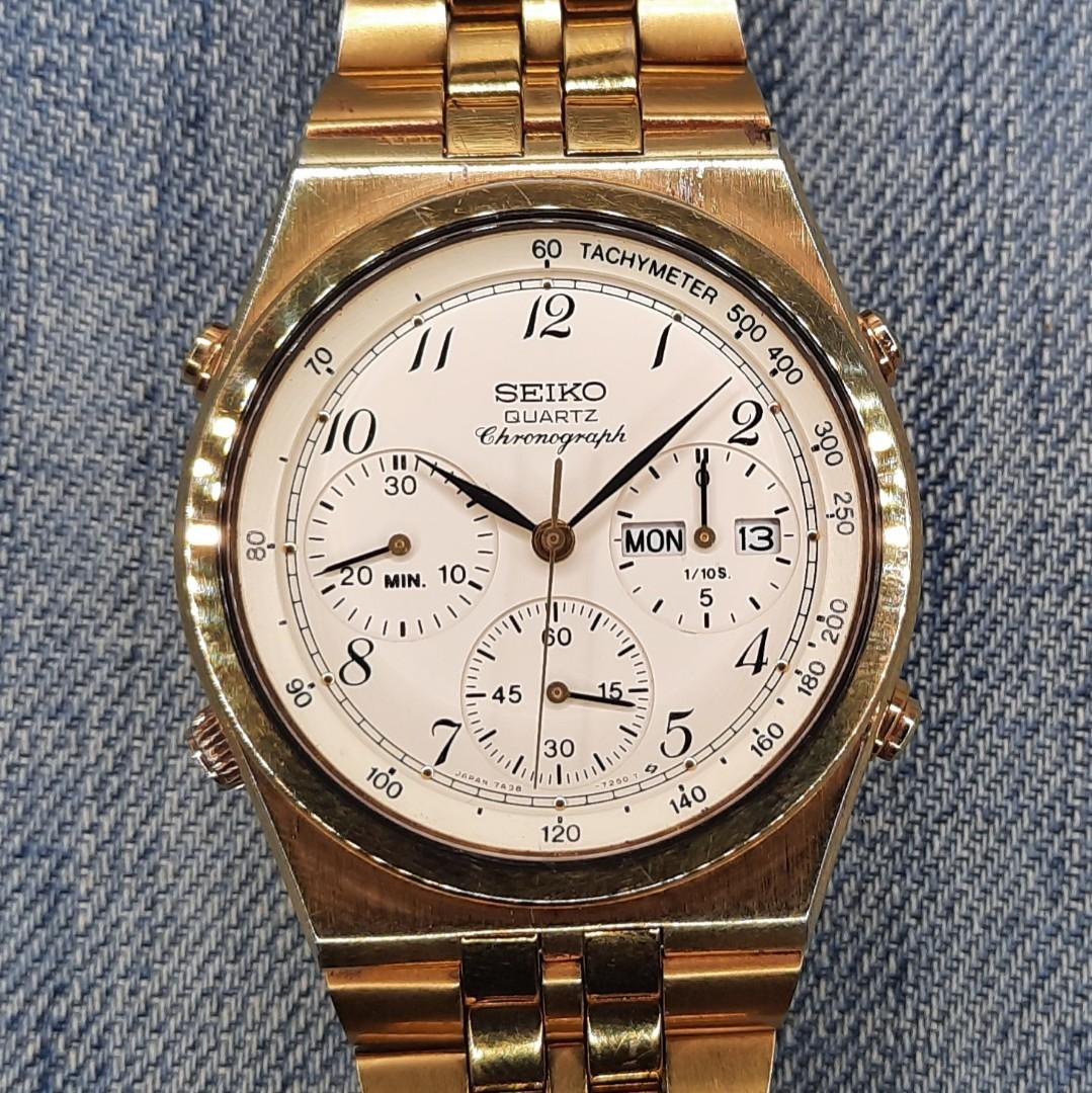 Vintage Seiko 7A38-7280 Chronograph Quartz Men's Watch, Men's Fashion,  Watches & Accessories, Watches on Carousell