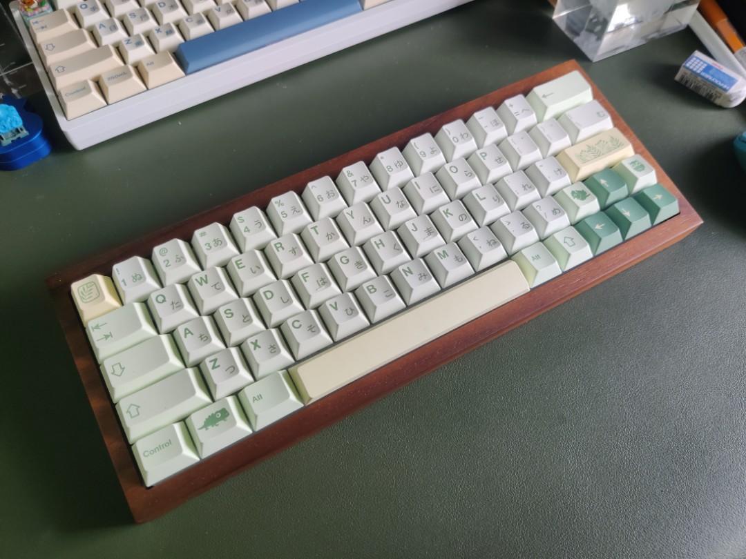 Walnut tofu60 custom mechanical keyboard, Computers & Tech, Parts