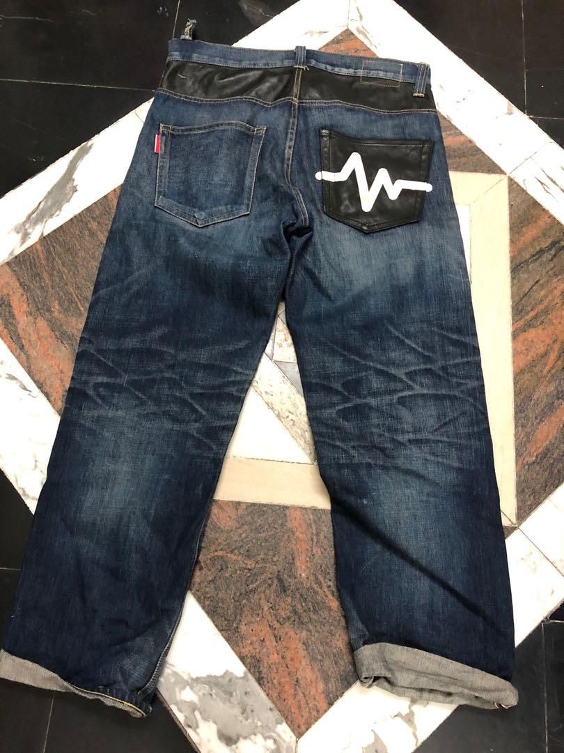 Whiz limited washed jeans 洗水牛仔褲, 男裝, 褲＆半截裙, 牛仔褲