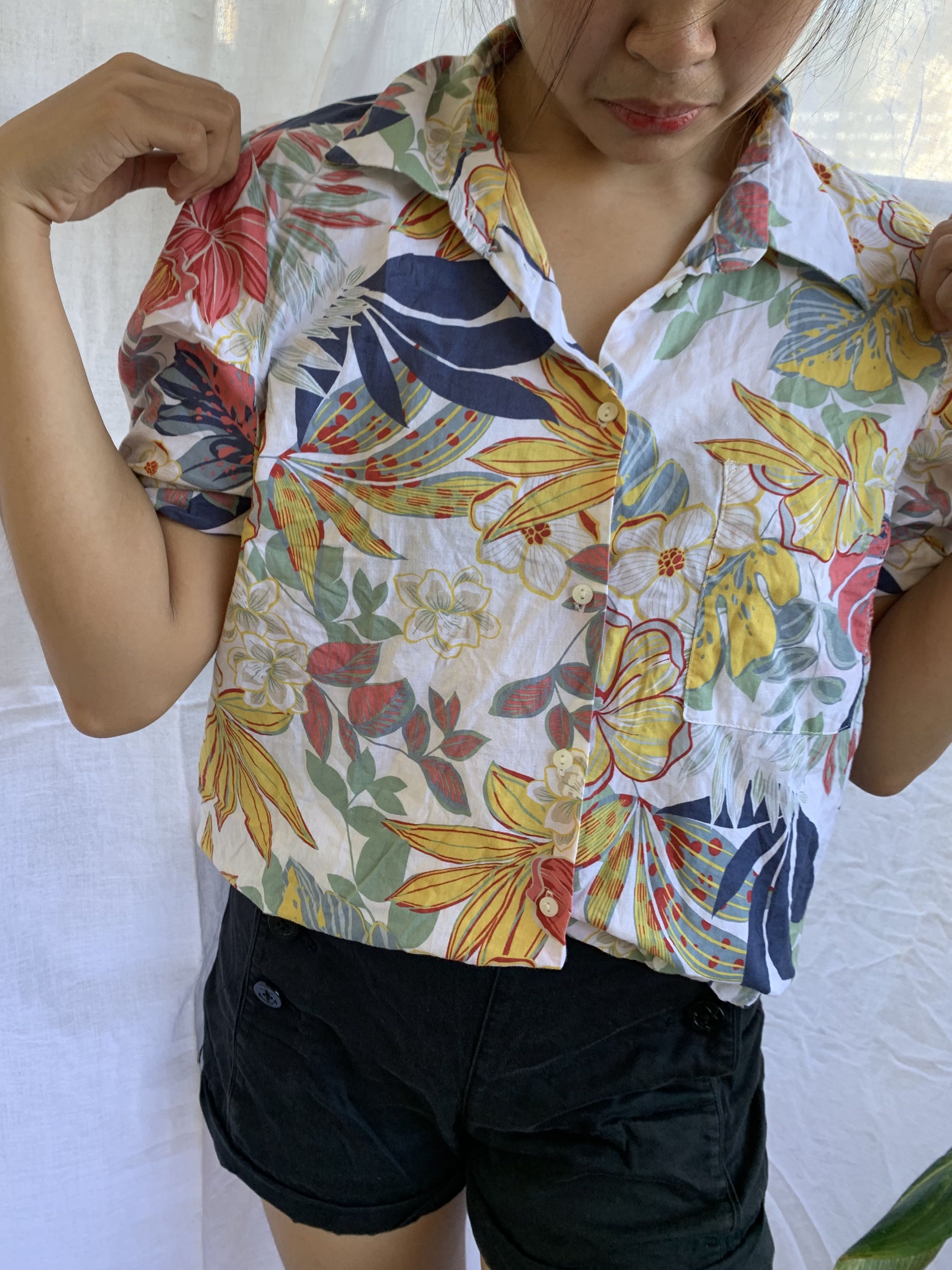 blouse floral zara