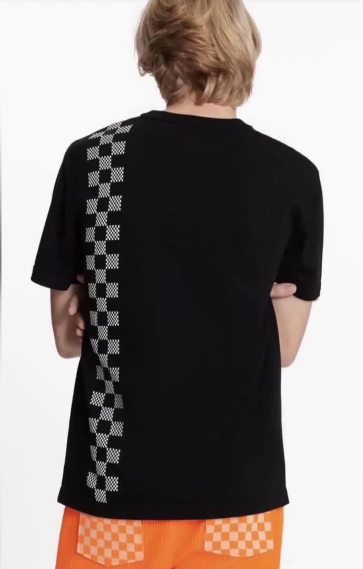 Louis Vuitton Damier Stripe Jacquard Black T-Shirt