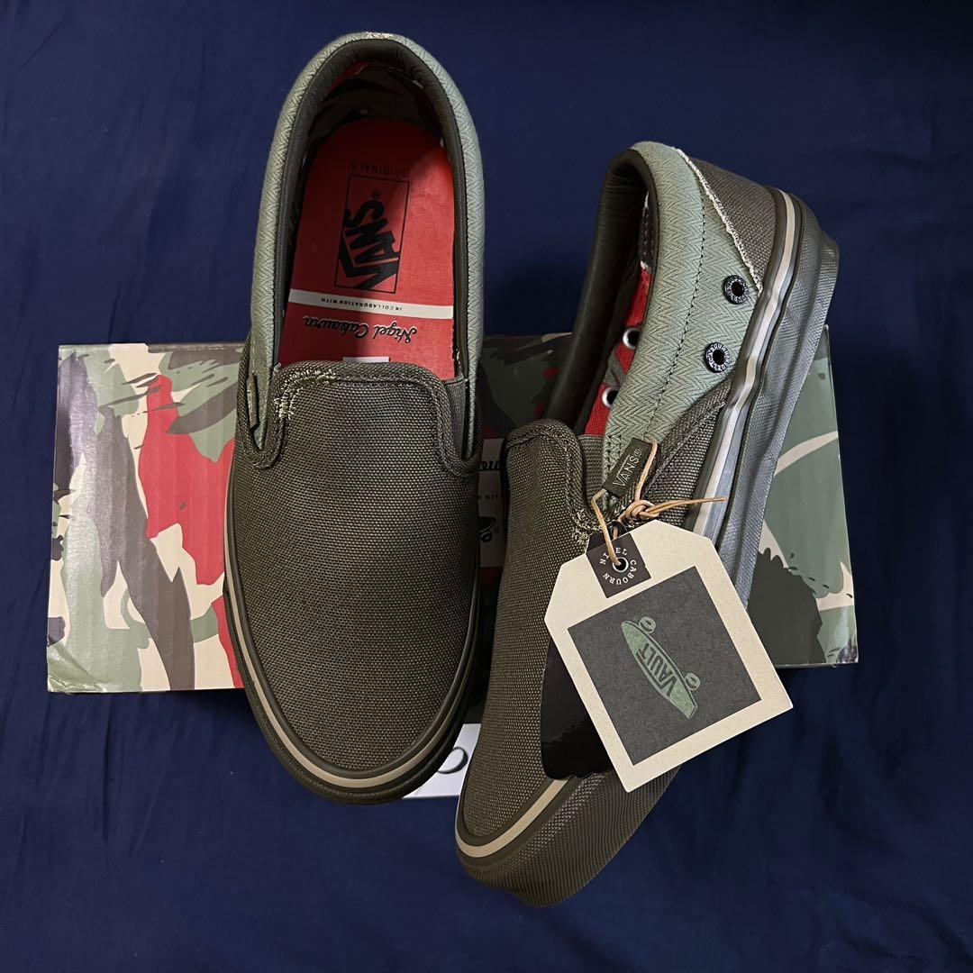 全新不議Vans Vault x Nigel Cabourn OG Classic Slip-On LX US9, 男裝
