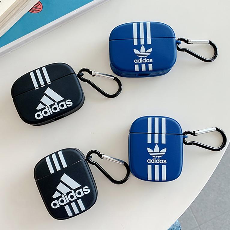 GreatAsGifts Adidas Shockproof Silicone TPU Airpods Case Round