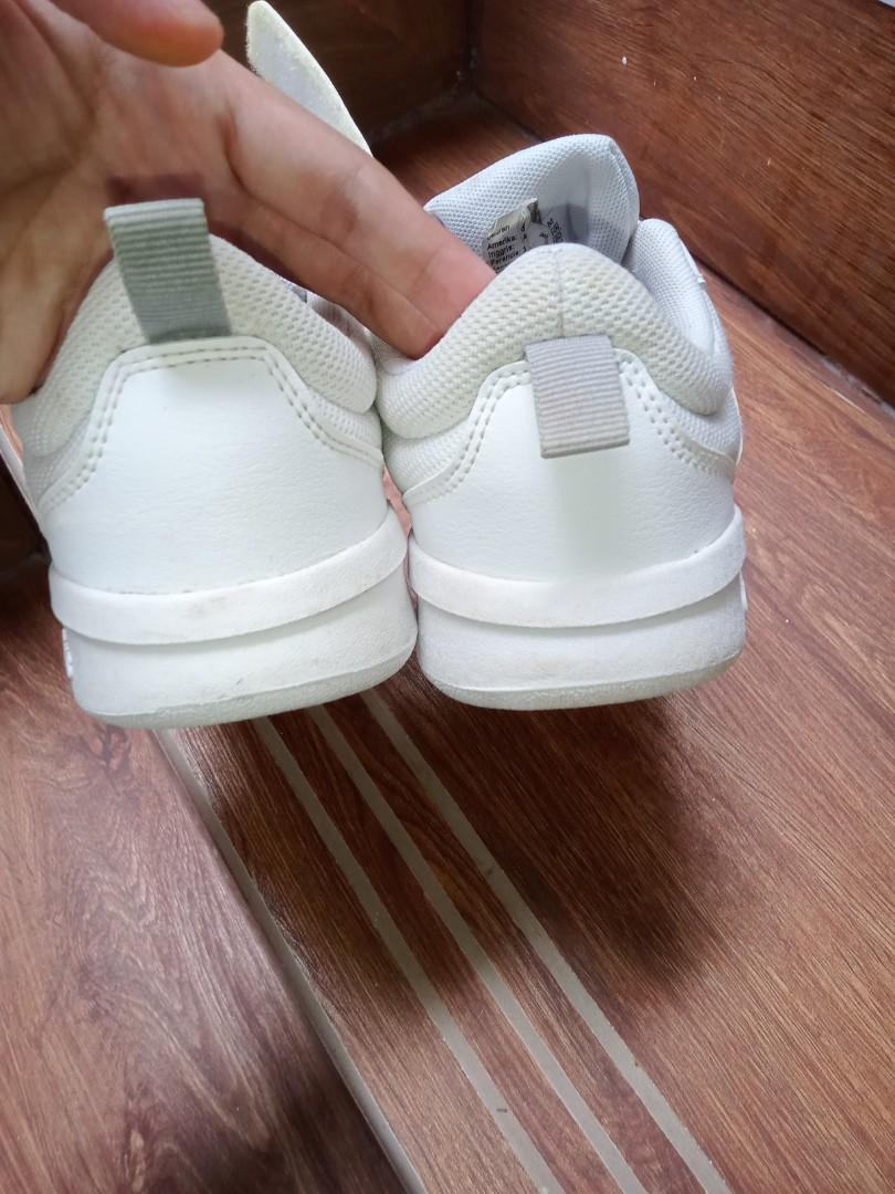 white leather adidas