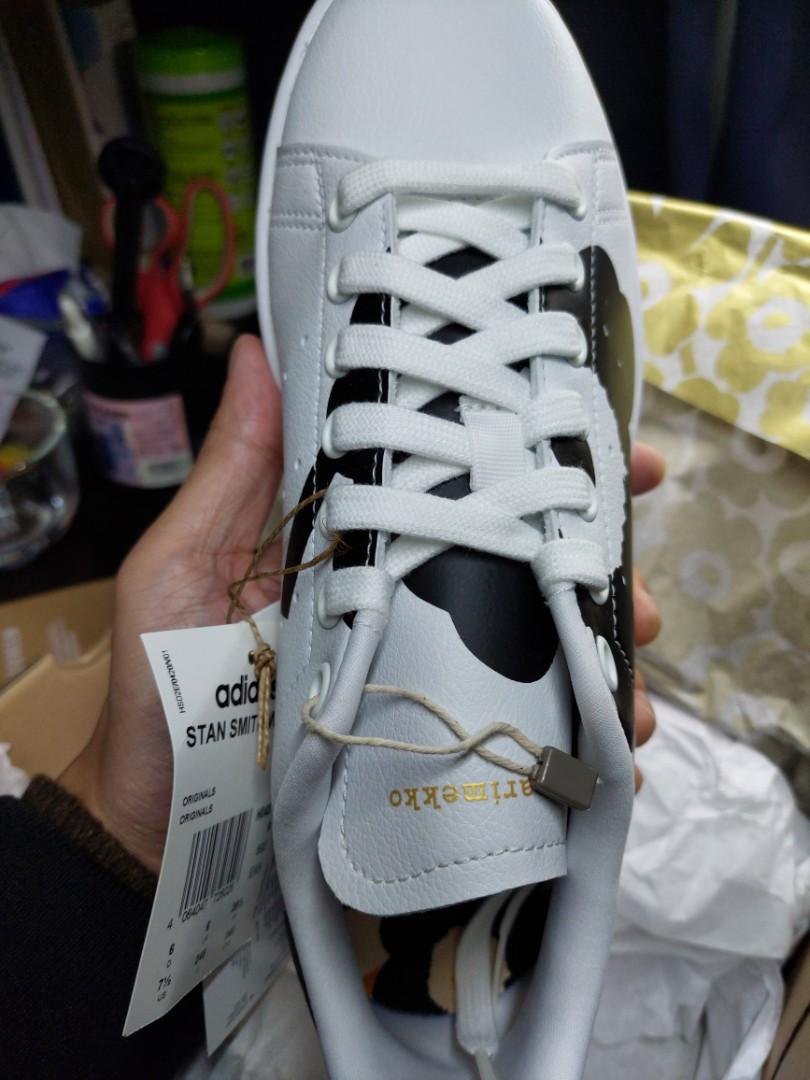 adidas x marimekko Stan Smith white 24.5cm, 女裝, 鞋, 波鞋- Carousell