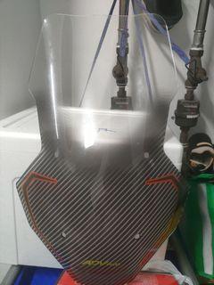 ADV original parts for sale, front visor 
exhaust cover 
fuel tank cover panel 
handle bar top panel 
foot rest side panel