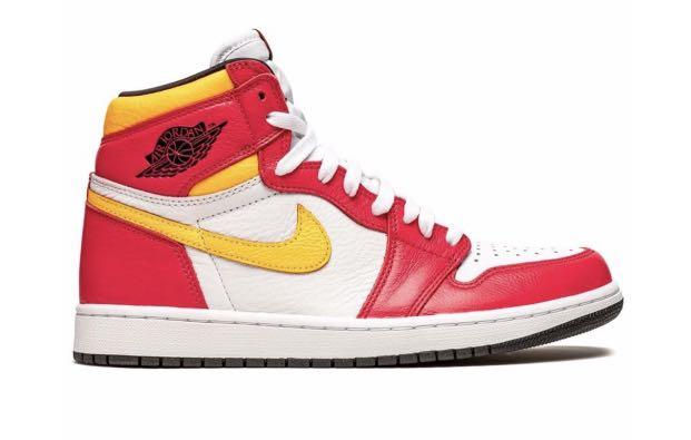 Air Jordan 1 High OG Light Fusion Red, Men's Fashion, Footwear, Sneakers on  Carousell