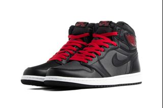 Nike air jordan 1 retro high og black gym red top