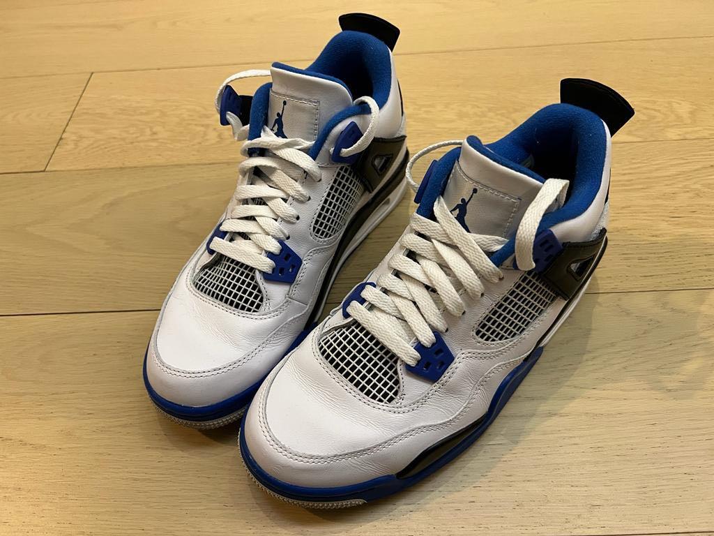 Air Jordan 4 AJ4 Motorsports GS Blue 7Y 40 25cm, 女裝, 鞋, 波鞋- Carousell
