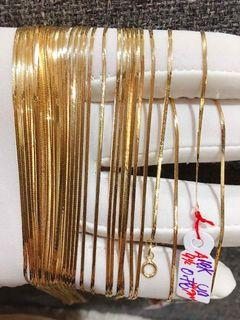Anklet k18 japan gold glat chain