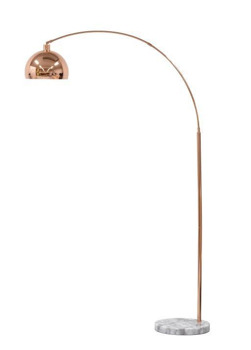 Arc Floor Lamp Copper Furniture, Led Arc Floor Lamp With 3 Brightness Levels