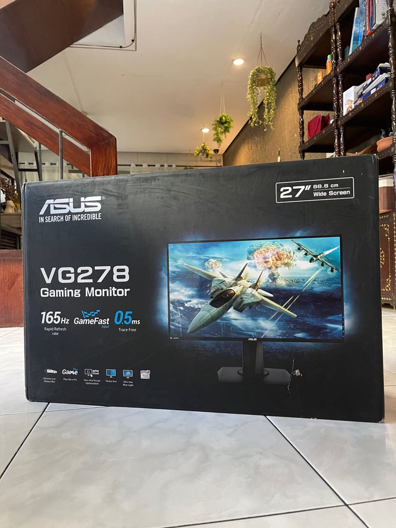 ASUS VG278 27-inch monitor with a 144Hz refresh rate, Computers  Tech,  Parts  Accessories, Monitor Screens on Carousell