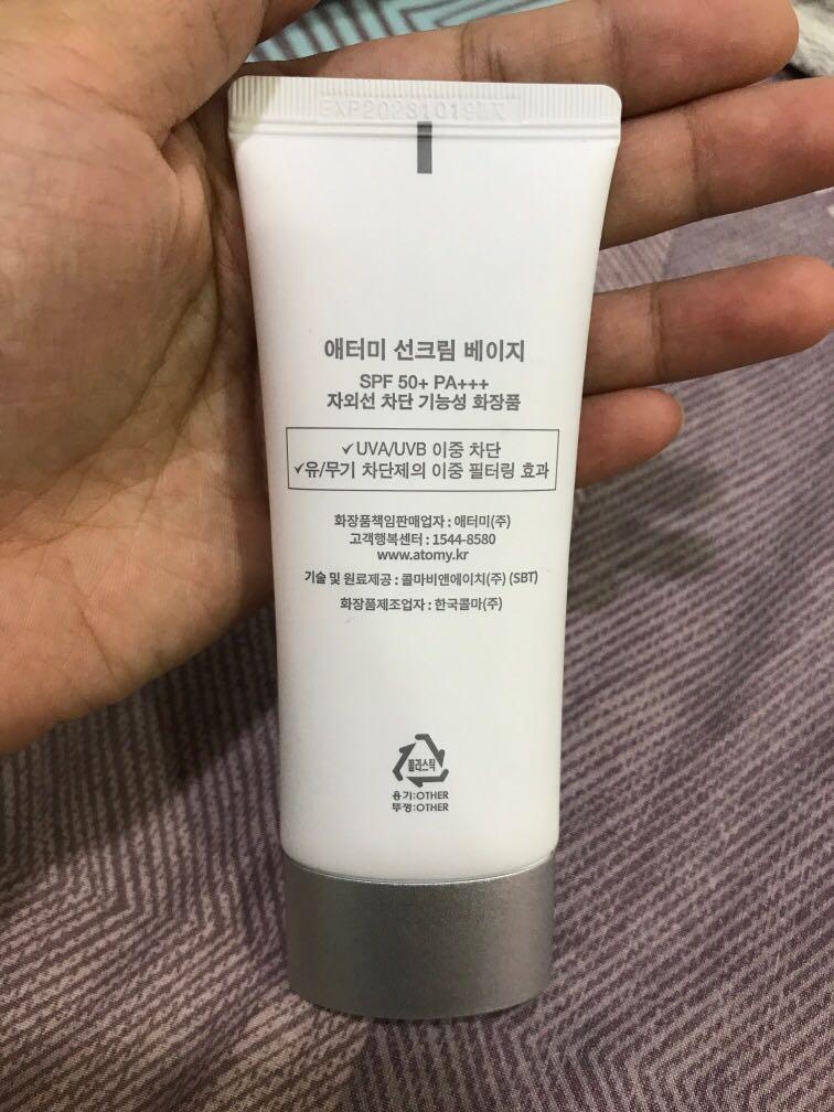 Atomy Sunscreen SPF 50+ PA+++, Beauty & Personal Care, Face, Face Care ...