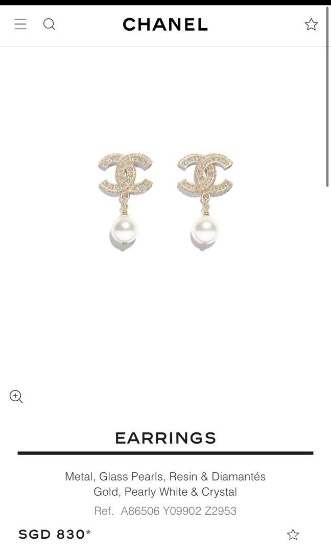 Authentic Chanel Classic Pearl Earrings (with receipt), Women's Fashion,  Jewelry & Organisers, Earrings on Carousell