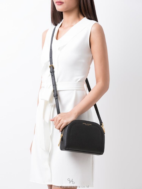 AUTHENTIC Marc Jacobs Playback Leather Crossbody Bag Black, Women's