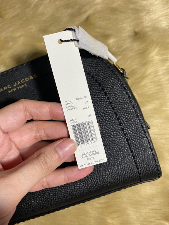 AUTHENTIC Marc Jacobs Playback Leather Crossbody Bag Black, Women's