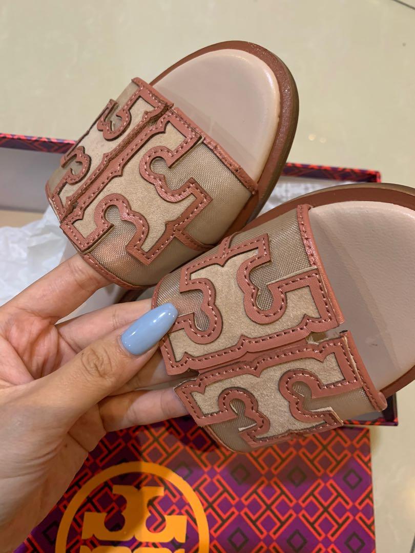 Tory burch mesh best sale slide
