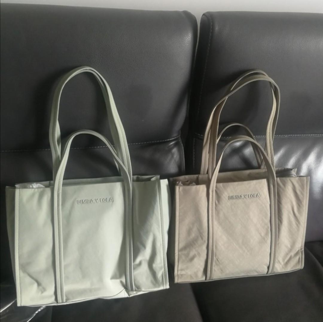 Bimba Y Lola L Nylon shopper bag, Women's Fashion, Bags & Wallets, Tote Bags  on Carousell