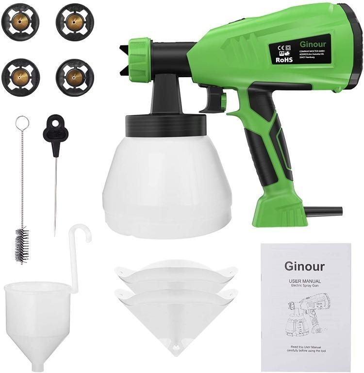 BNIB GINOUR TPK PT003 1300ML 400W HVLP Electric Paint Spray Gun