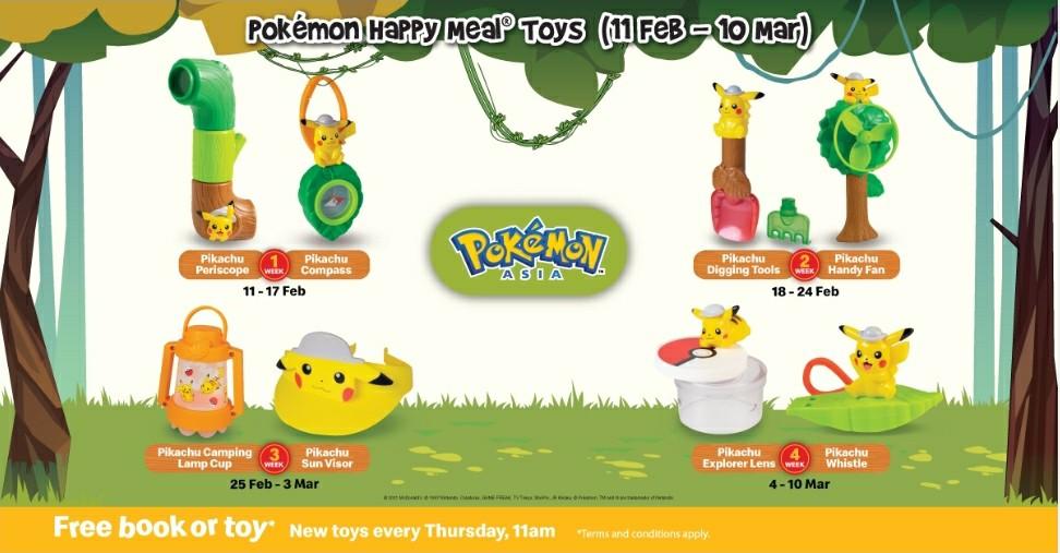 Detective pikachu cheap happy meal toys