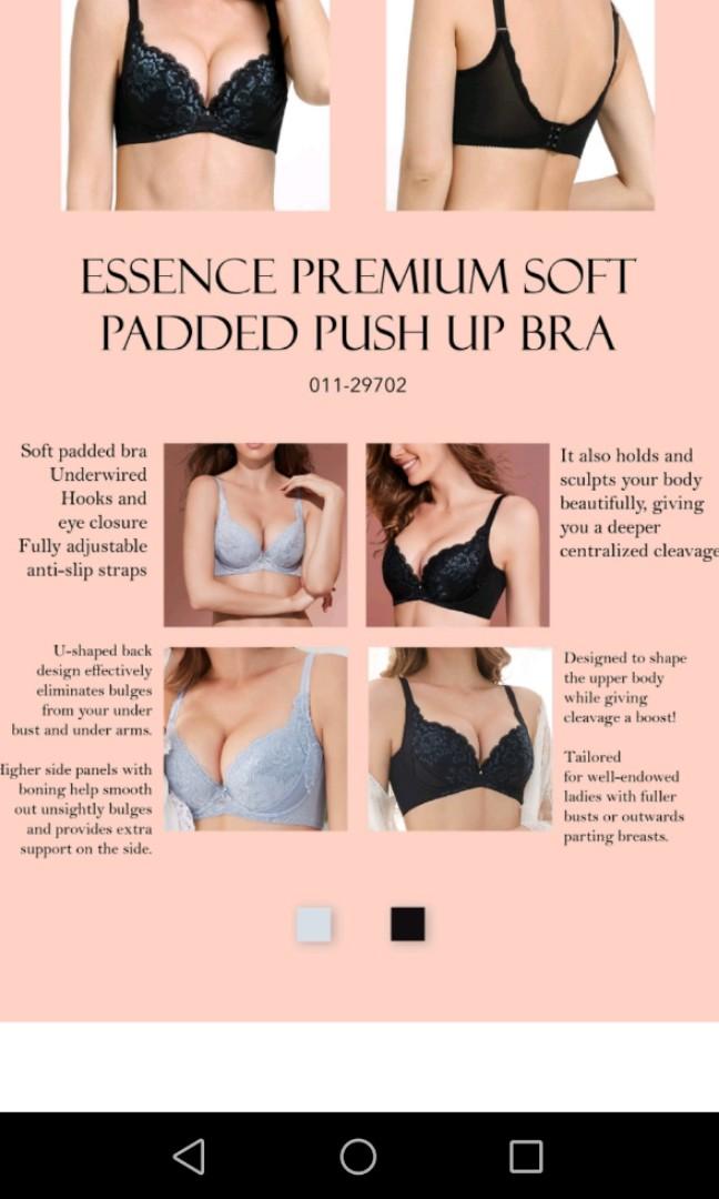 BNWT Sorella Essence Premium Soft Padded Pushup Bra B75, Women's Fashion,  New Undergarments & Loungewear on Carousell